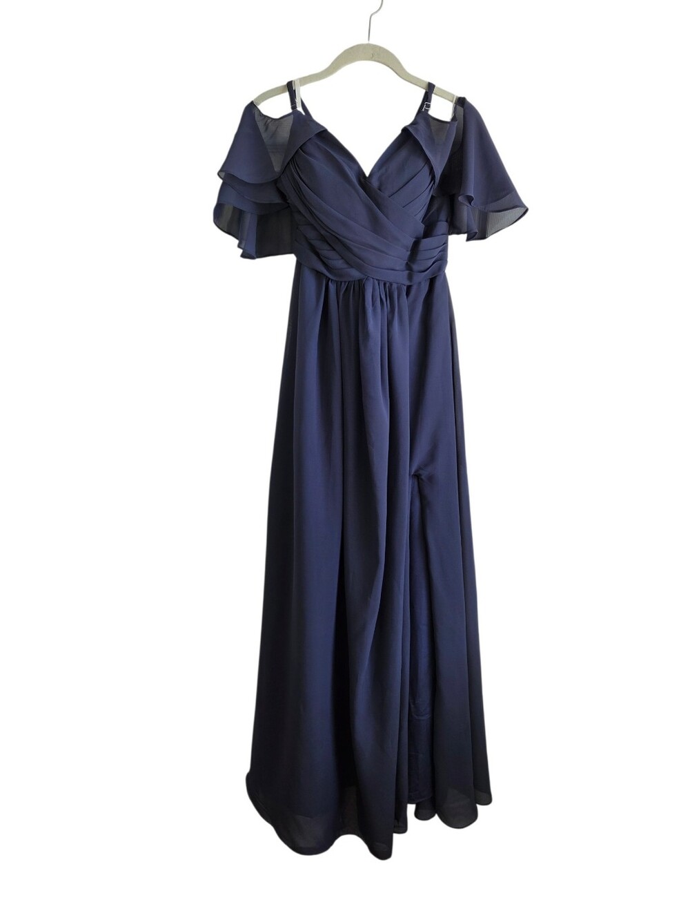 ABC Navy Off The Shoulder Spaghetti Strap Corset Formal Dress Sz 4 New With Tags